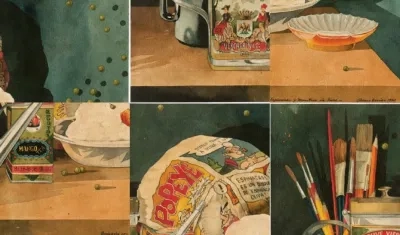 Una de las pinturas de la muestra.