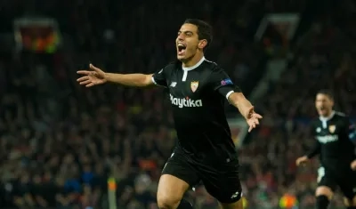 Wissam Ben Yedder fue el protagonista del triunfo del Sevilla ante el Manchester United. 