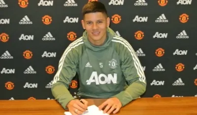 Marcos Rojos, jugador argentino. 