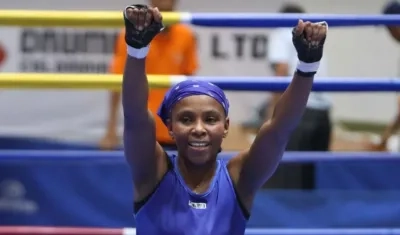 Ingrit Valencia, boxeadora colombiana. 