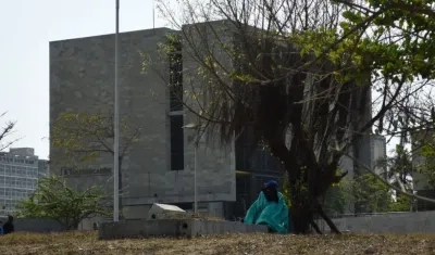 Afueras del Parque Cultural del Caribe.