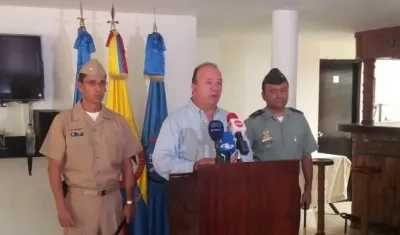 El Ministro de Defensa, Luis Carlos Villegas.