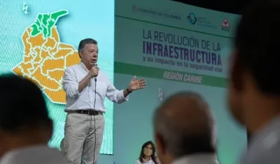 Juan Manuel Santos, presidente.