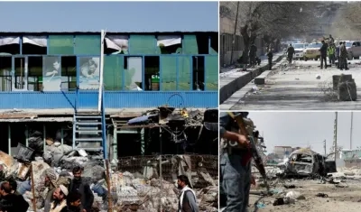 Desesperación y dolor después del atentado. 