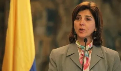 María Ángela Holguín, canciller de Colombia.