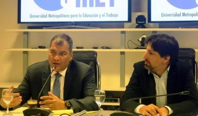 Rafael Correa, expresidente de Ecuador.