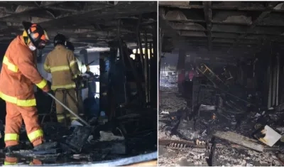  Los bomberos no supieron determinar si el incendio fue provocado.