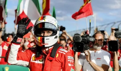 Sebastian Vettel, piloto de Ferrari. 