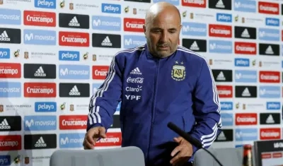Jorge Sampaoli, técnico de Argentina. 