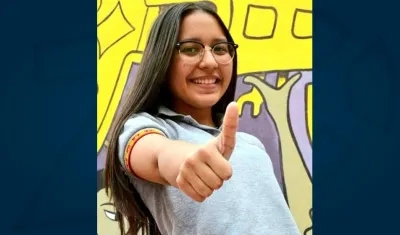 Alison Abello Escorcia, una de las estudiantes seleccionadas.