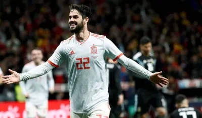 Isco anotó tres goles en el partido. 