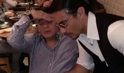 El exfutbolista Diego Armando Maradona.