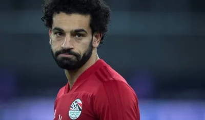 Mohamed Salah, jugador de Egipto. 
