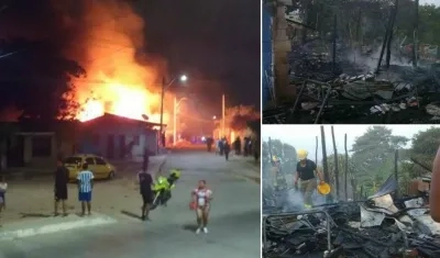 El incendio habría sido provocado. 