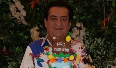 El cantante Jorge Oñate.