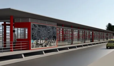 Render de la Estación Joaquín Barrios Polo Estadio Metropolitano