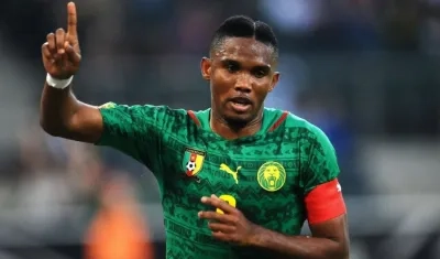 Samuel Eto'o, jugador camerunés. 