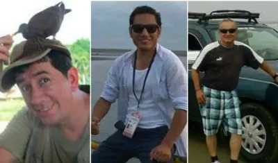 Paúl Rivas, Javier Ortega, Efraín Segarra.