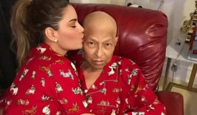 La exVirreina Universal Ariadna Gutiérrez y su padre Wilson Gutiérrez.