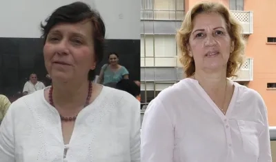 Carmen Arévalo y Maria Eulalia Arteta.