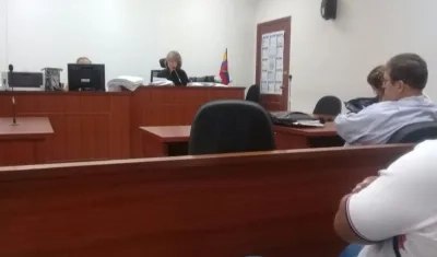 Dayana Jassir no asistió a la audiencia. 