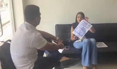 La Inspectora Ana María Alcázar, en plena audiencia pública.