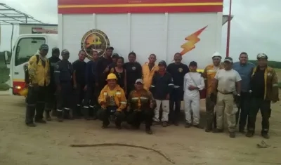 Equipo que atendió la emergencia en el parque isla Salamanca.