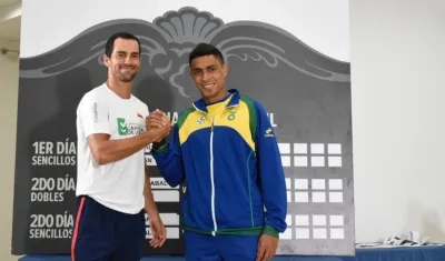 Santiago Giraldo y Thiago Monteiro.