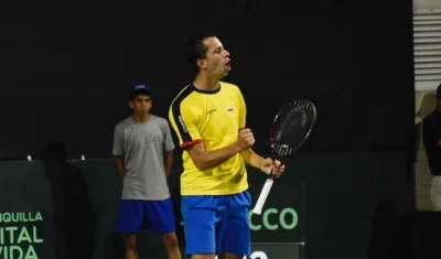 El tenista santandereano Daniel Galán