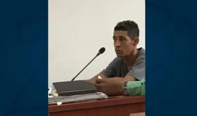 Alias 'Capullito' durante las audiencias concentradas.