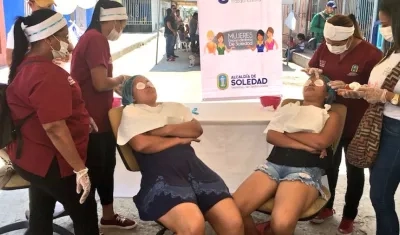 La jornada se cumplió en el barrio Porvenir de Soledad.