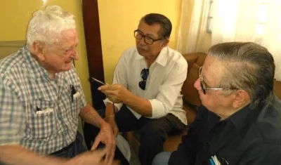 El maestro Chelo De Castro durante la entrevista.