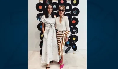 La experta en moda Kelly Talamas y Silvia Tcherassi.