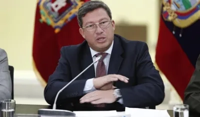 El ministro del Interior de Ecuador, César Navas.