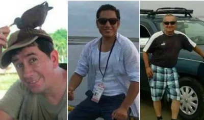 Paúl Rivas, Javier Ortega y Efráin Segarra. 