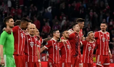 Jugadores del Bayern Múnich. 