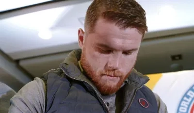 Saúl 'Canelo' Álvarez, boxeador mexicano. 