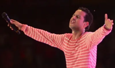 El cantante Martín Elías.