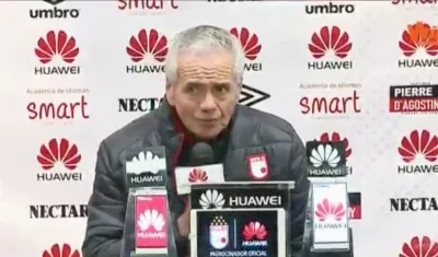 Gregorio Pérez, ahora extécnico de Santa Fe.