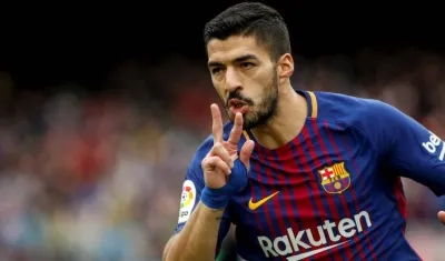 Luis Suárez, delantero del Barcelona. 