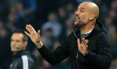 Pep Guardiola, técnico del Manchester City. 