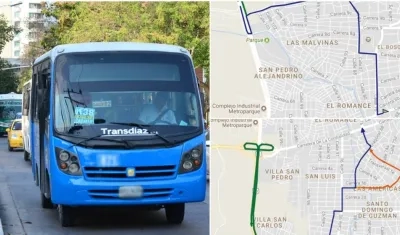 Un total de 11 rutas de buses tienen que desviar su recorrido por las obras en la Cordialidad.