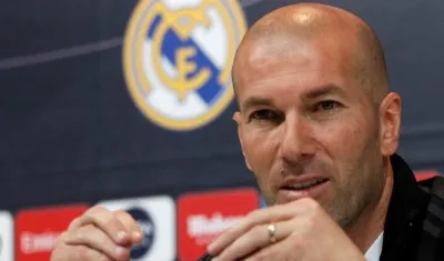 Zinedine Zidane, técnico del Real Madrid. 