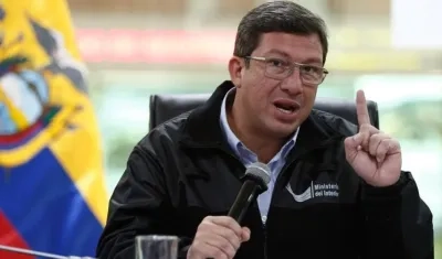 El ministro ecuatoriano del Interior, César Navas.