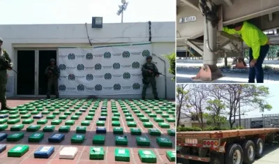 La droga iba a ser enviada vía marítima. 