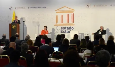 Un completo balance de su gobierno en materia de economía, equidad social, seguridad y paz hizo el Presidente Santos.