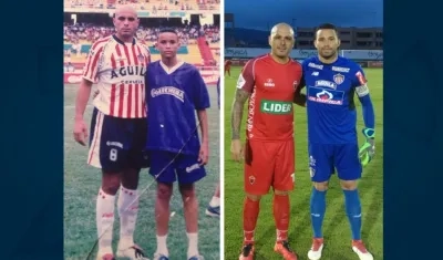 La imagen que compartió Chunga junto a Omar Pérez. 