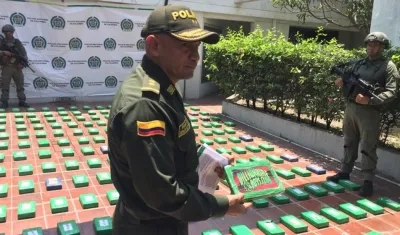 El General Hermán Bustamante, Comandante de la Regional 8 de la Policía Nacional.