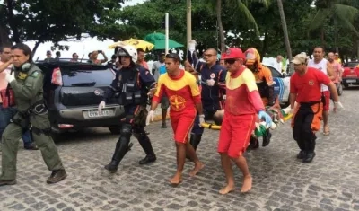 Un tiburón le mordió una pierna a un brasileño, la cual tuvo que ser amputada por los médicos.