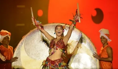 La reina del Carnaval, Valeria Abuchaibe.